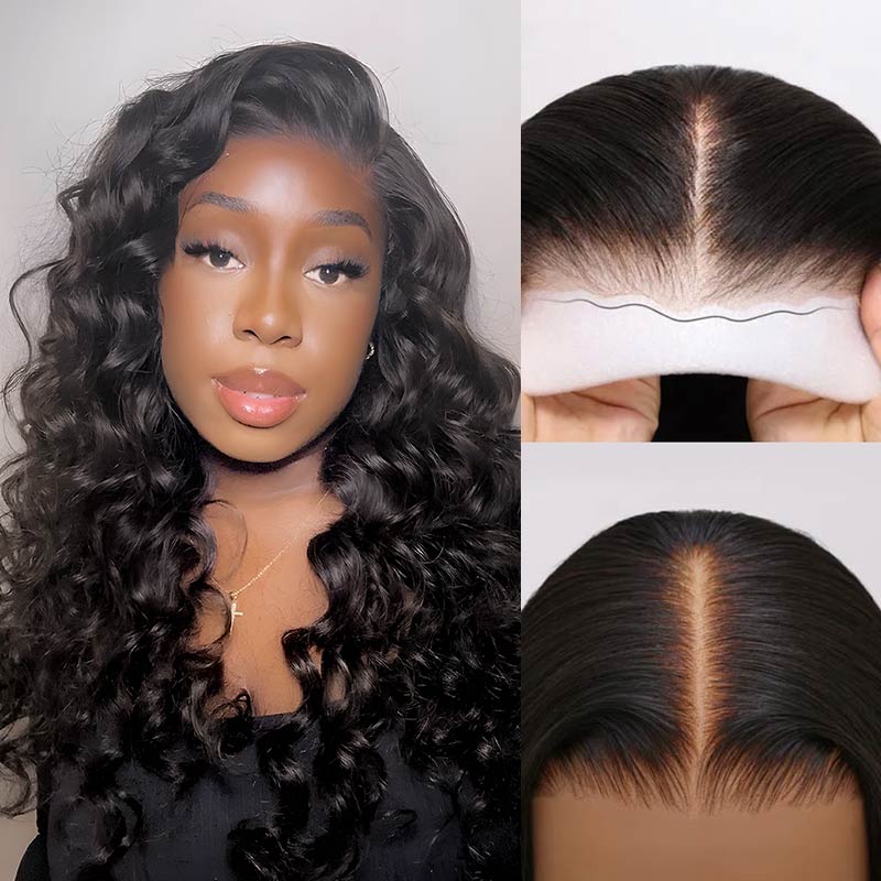 qvr glueless wigs body wave 7x5 lace for black women