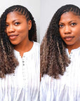 QVR Sun-Kissed Blonde Mixed Highlights Feather Crochet Human Hair Burmese Kinky Curly Miracle Knots Crochet Weave Hair Extensions