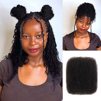 QVR Brazilian Remy Hair Afro kinky Bulk Human Hair For Braiding Dreadlock Hair