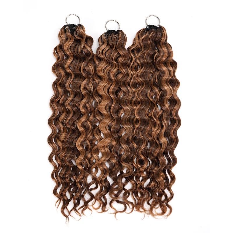 QVR Water Wave Feather Crochet Human Hair Highlight 