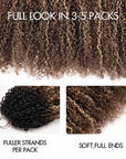 QVR Sun-Kissed Blonde Mixed Highlights Feather Crochet Human Hair Burmese Kinky Curly Miracle Knots Crochet Weave Hair Extensions