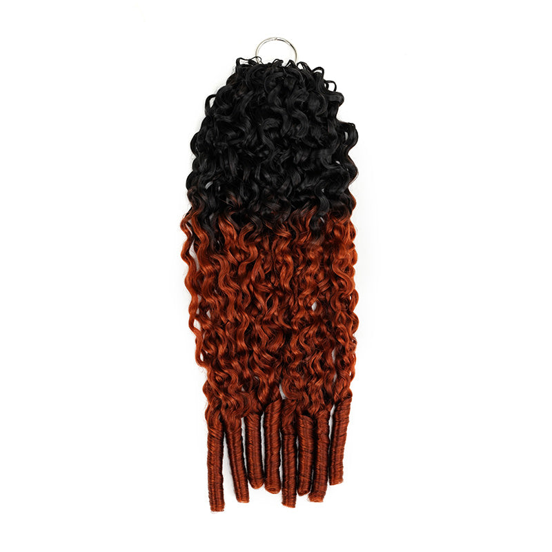 QVR Burmese Curly Feather Crochet Human Hair 