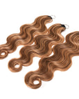 QVR Body Wave Feather Crochet Human Hair Highlight 