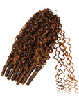 QVR Burmese Curly Feather Crochet Human Hair Highlight 