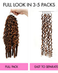 QVR Burmese Curly Feather Crochet Human Hair Highlight 