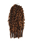 QVR Burmese Curly Feather Crochet Human Hair Highlight 