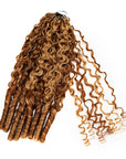 QVR Burmese Curly Feather Crochet Human Hair Highlight 