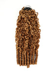 QVR Burmese Curly Feather Crochet Human Hair Highlight 