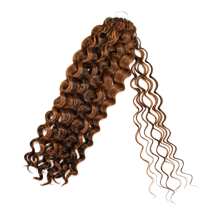 QVR Water Wave Feather Crochet Human Hair Highlight 