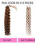 QVR Water Wave Feather Crochet Human Hair Highlight 