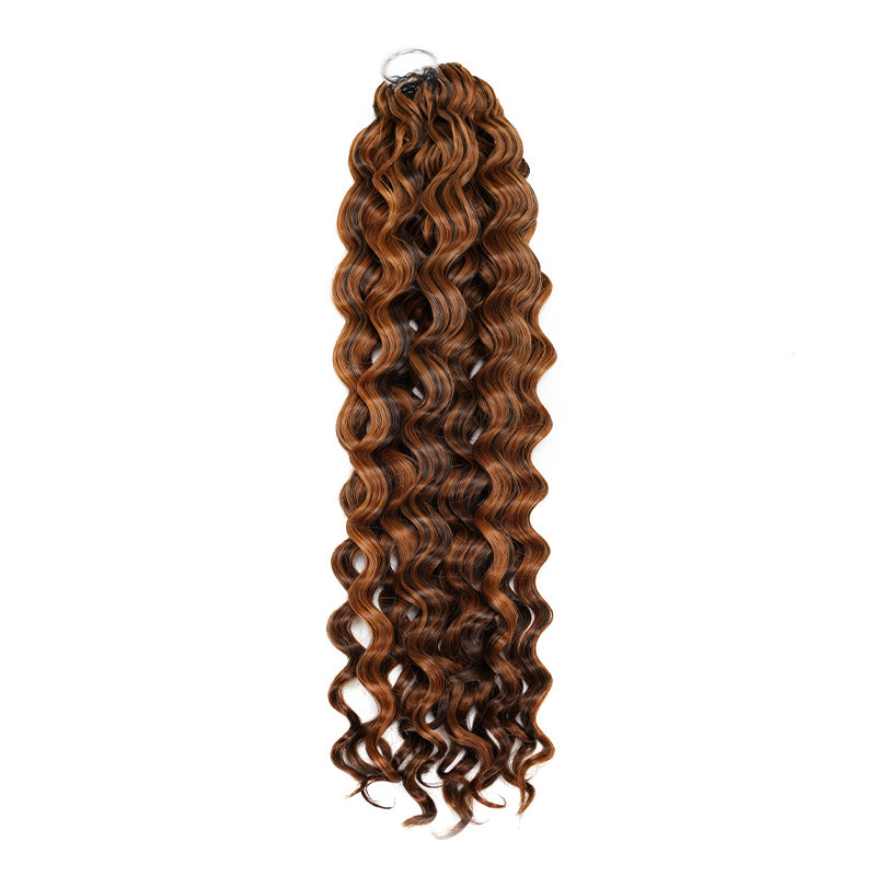 QVR Water Wave Feather Crochet Human Hair Highlight 