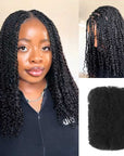 QVR cheveux brésiliens Remy Afro crépus bouclés cheveux humains en vrac pour tresser les cheveux Dreadlock