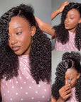 QVR Burmese Curly 13X4 Lace Front Wig Wear To Go 4Pre Design Virgin Human Hair Wigs