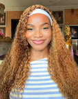 QVR Burmese Curly Feather Crochet Human Hair Highlight 