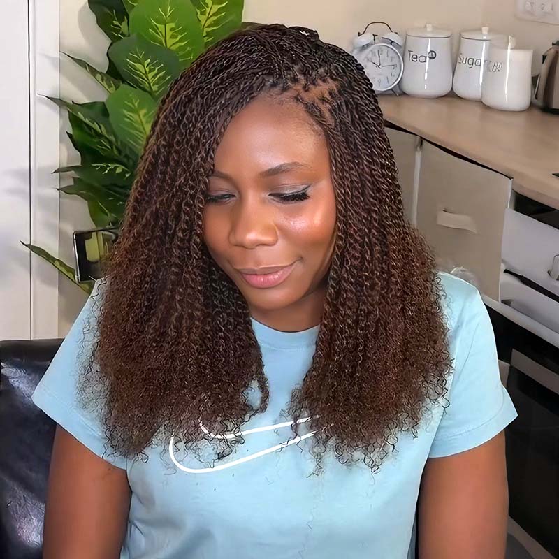 QVR Afro Kinky Human Hair Mixed Color Bulk for Twists – QVR Hair