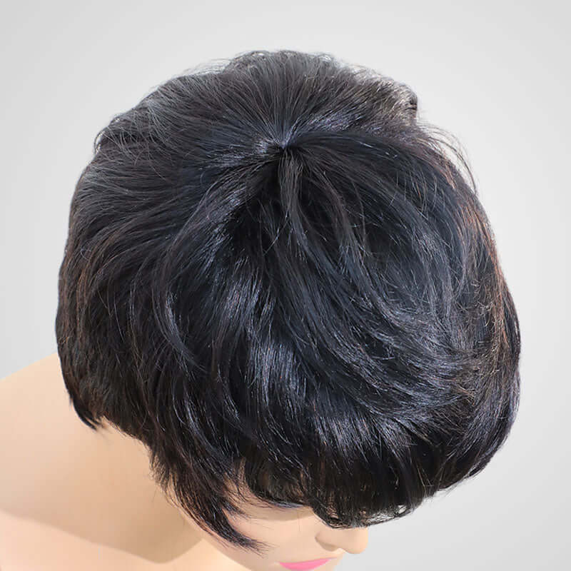 100% human hair pixie cut wigs, trendy and natural for black women
