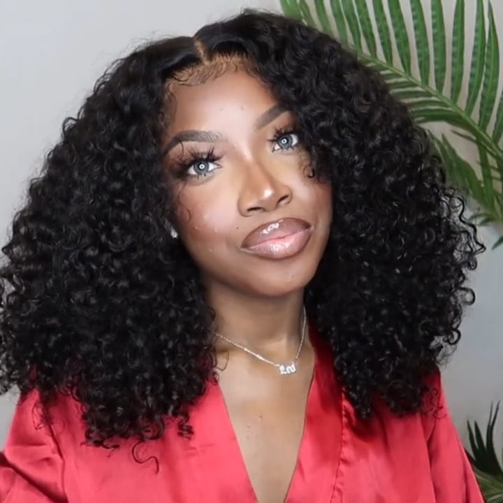 human hair wigs in deep wave style, perfect for black women.