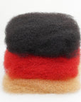 Germany Flag Colored Kinky Braids Human Hair Pack