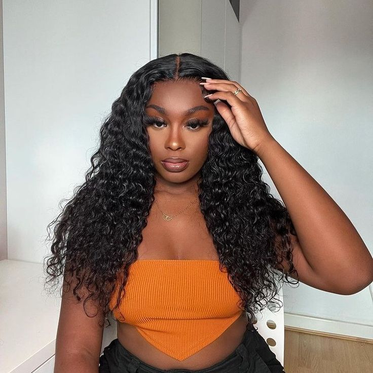 hd lace wigs human hair with deep wave style for natural look