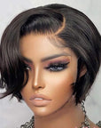 short pixie cut wigs 100 human hair natural look