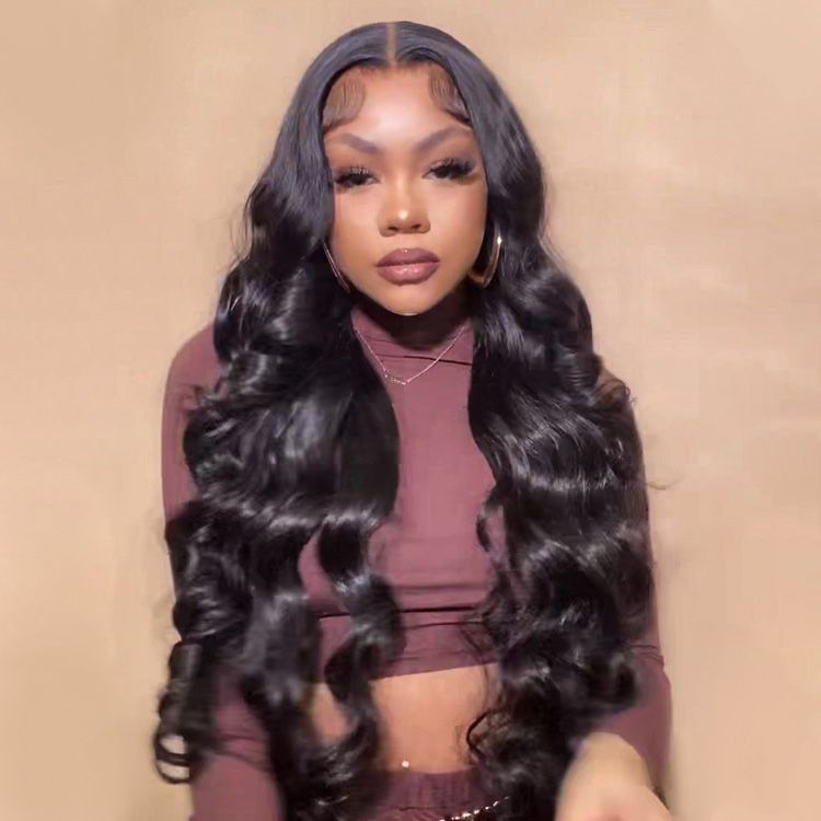 qvr hd lace wigs human hair 5x5 lace closure body wave for easy wear