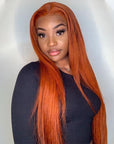 straight human hair lace wigs with pre-plucked hairline