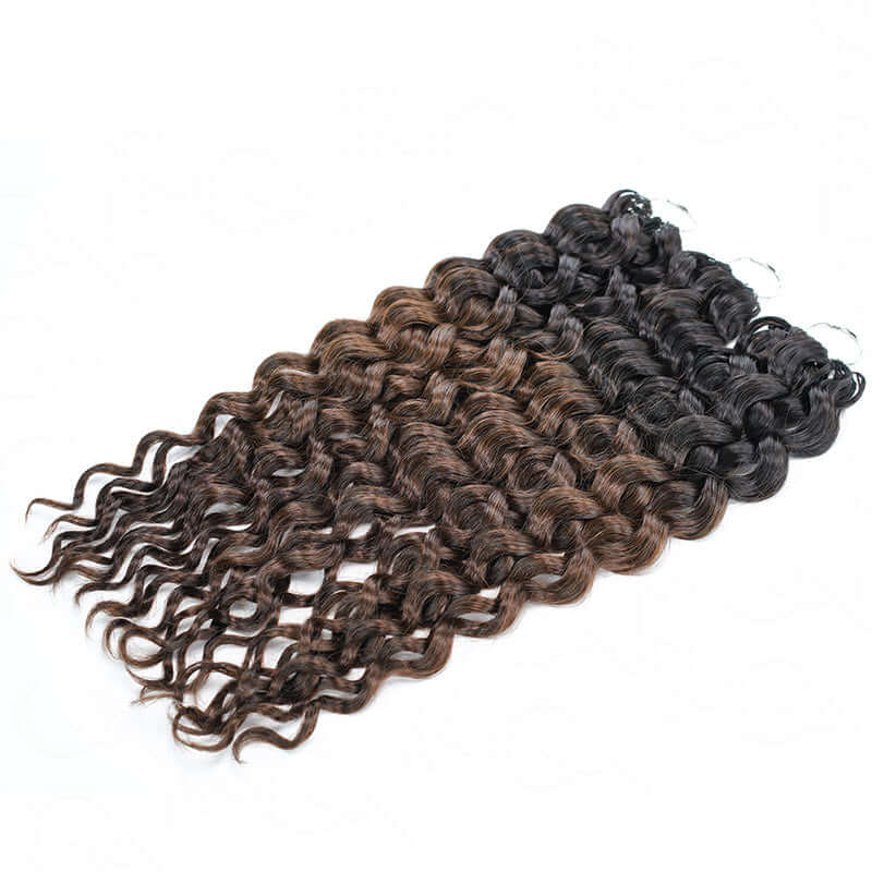 water wave crochet braids human hair ombred crochet hair