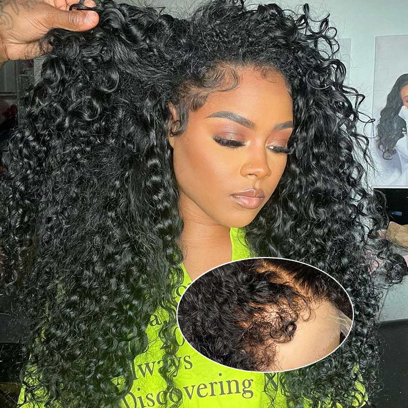 human hair wigs for black women with curly hairline