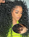 human hair wigs for black women with curly hairline