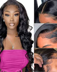 human hair wigs qvr body wave 13x4 hd lace frontal undetectable lace for women