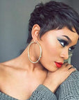 black pixie cut human hair wigs for confident queens