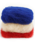 France Flag Colored Kinky Braids Human Hair Pack