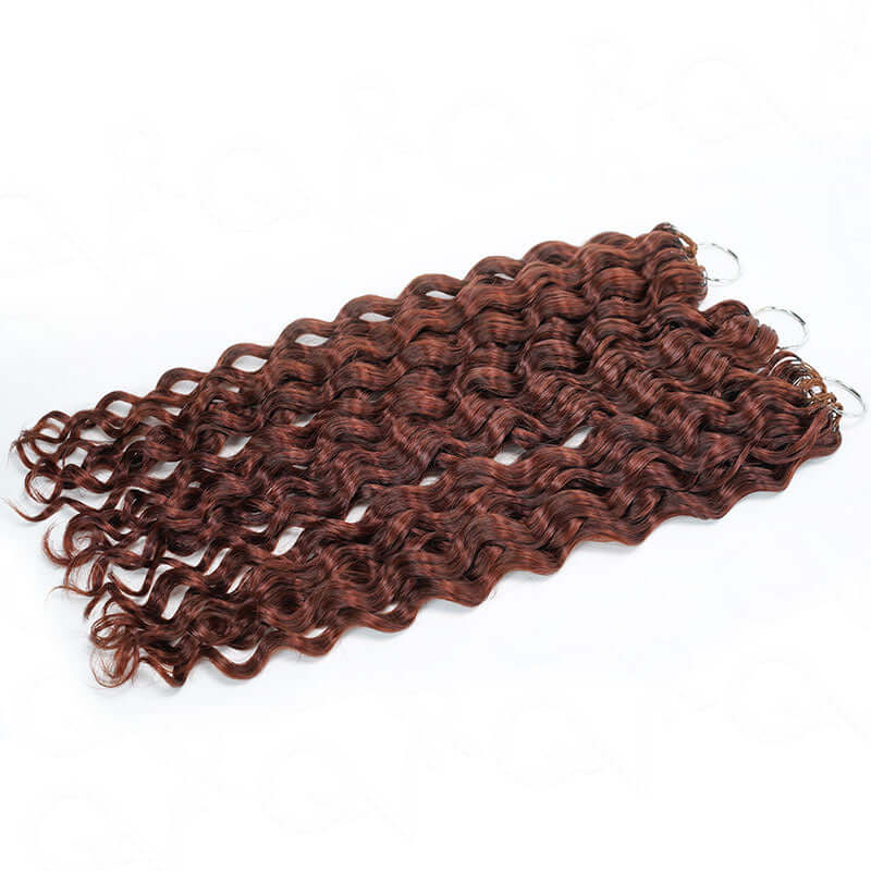 red tone brown crochet braids human hair crochet hair