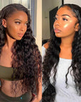 180% density super natural v part human hair wig