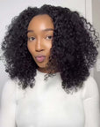 natural look glueless half wigs for afro-textured hair