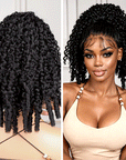 QVR Drawstring Ponytail Extension Burmese Curly Human Hair Ponytail Hairstyle