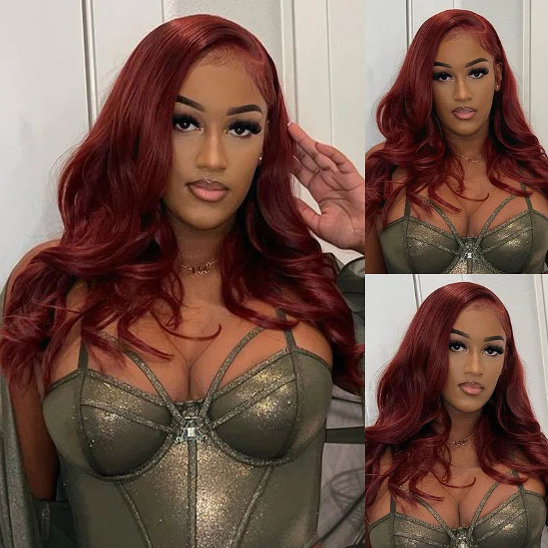 qvr glueless wigs with 5x5 HD transparent lace, giving a seamless and natural body wave hairstyle