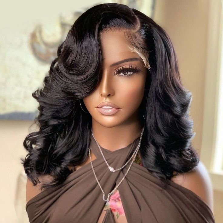 glueless 13x4 lace body wave short bob wigs