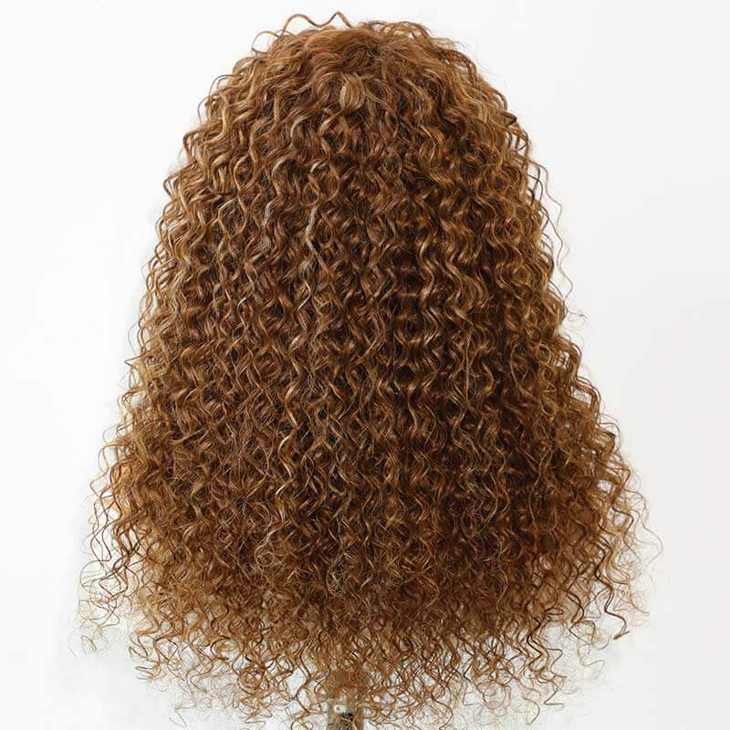 short highlight glueless human hair wigs cute and easy to install