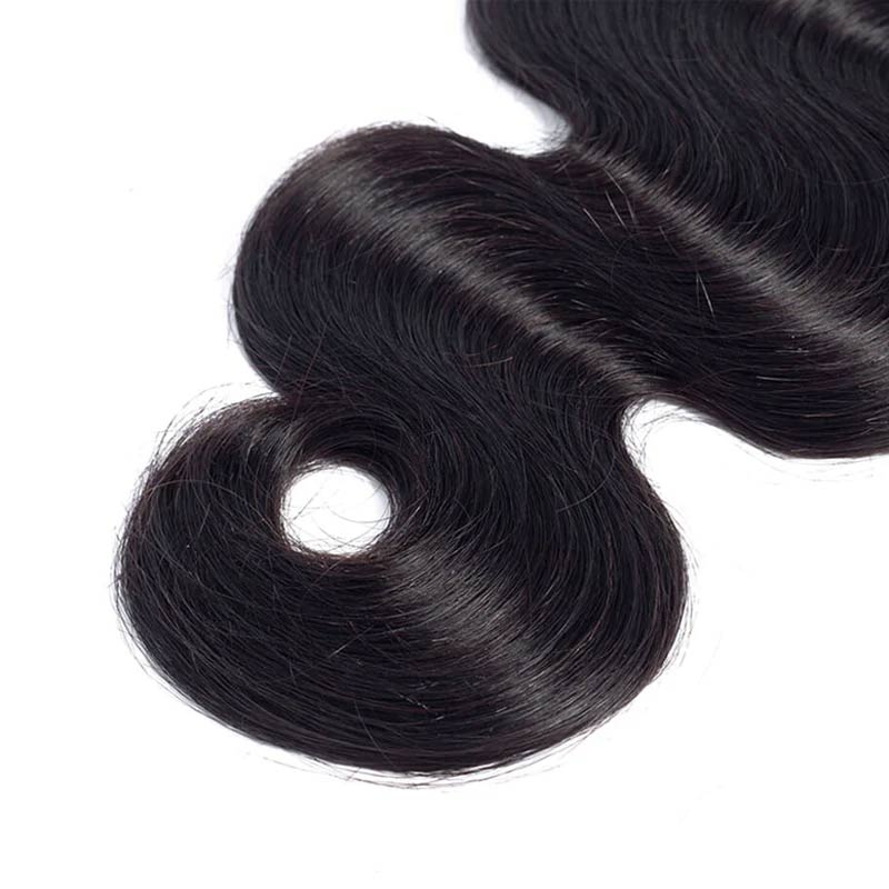 healthy end body wave natural black human hair bundles