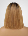 human hair lace wigs ombre 4/27/613 straight bob for chic black women