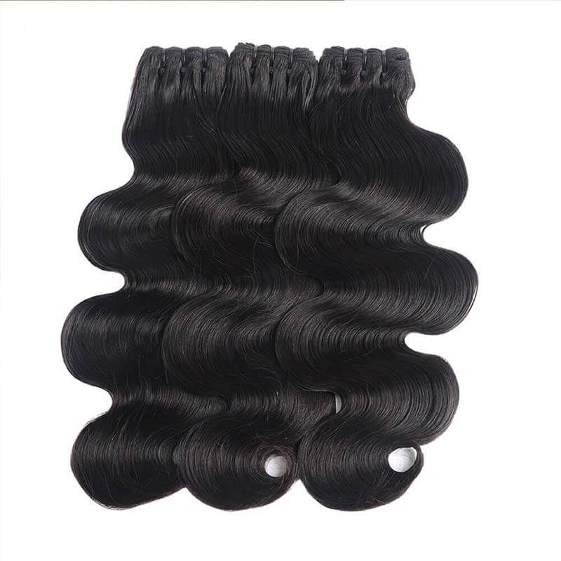 natural black loose body wave human hair weave bundles