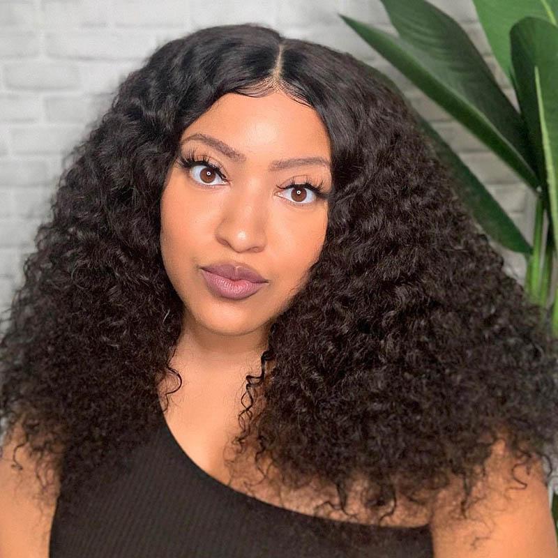 virgin human hair lace wigs, offering smooth deep waves.