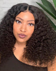 virgin human hair lace wigs, offering smooth deep waves.