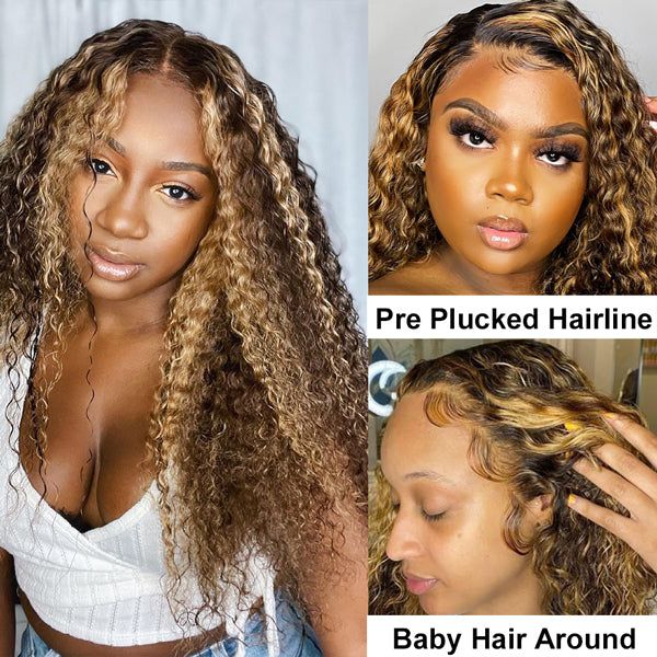 human hair wigs with deep waves, providing a smooth, luscious texture.