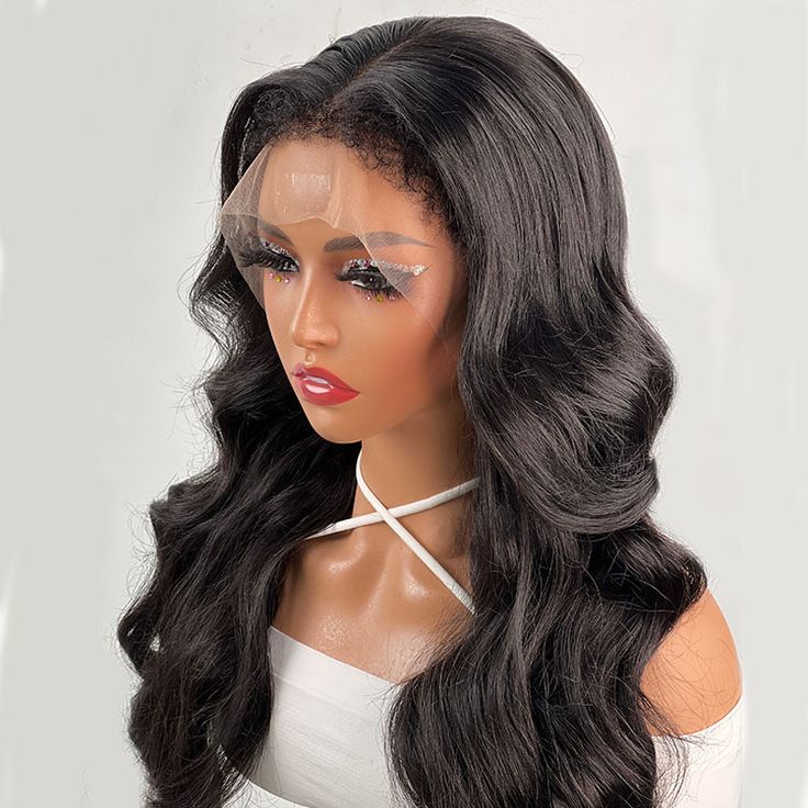 qvr wigs body wave 13x4/13x6 lace frontal with curly edges for black women