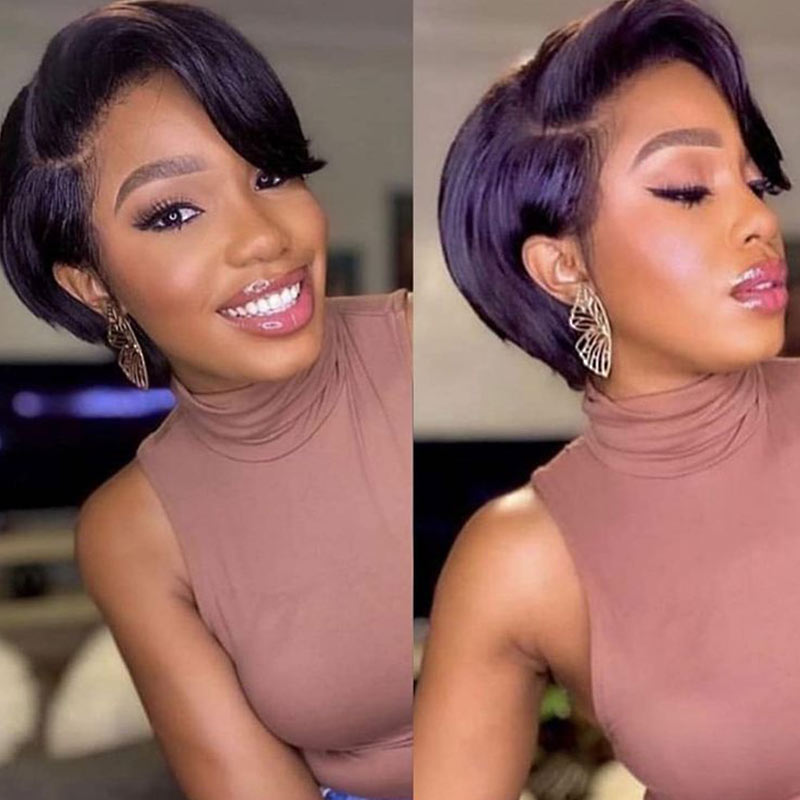 soft textured pixie cut wigs for stylish black girls