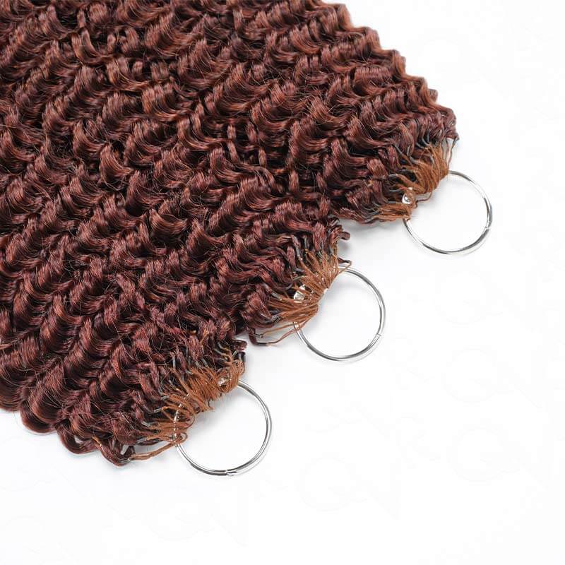 qvr reddish brown crochet hair 3 packs for full head look