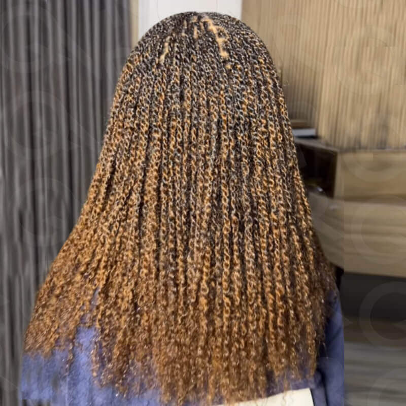 mixed color afro kinky human hair bulk