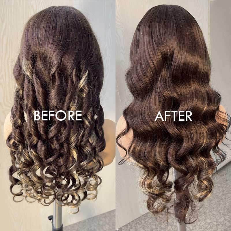 soft and voluminous p4/613 body wave qvr wigs